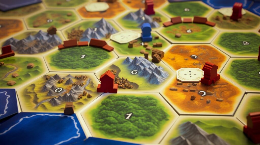 strong strategic play on the generic Settlers of Catan boardgame map