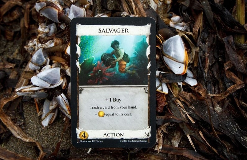 Salvager card from the Dominion boardgame